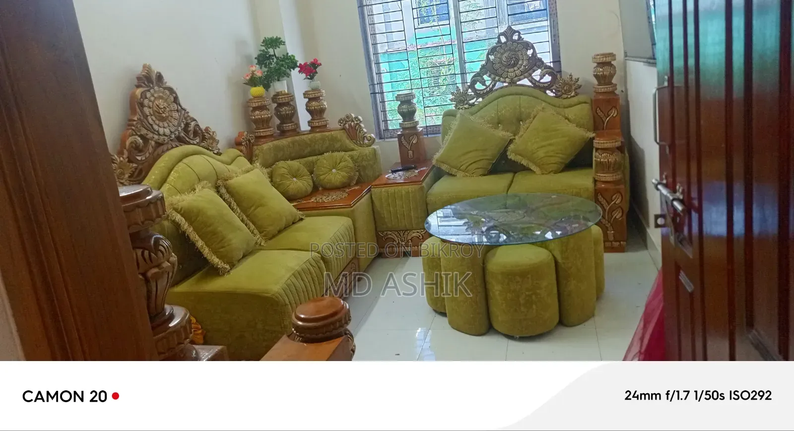 সোফা কিং সাইজ ৬ সিট এর সেগুন কাঠের