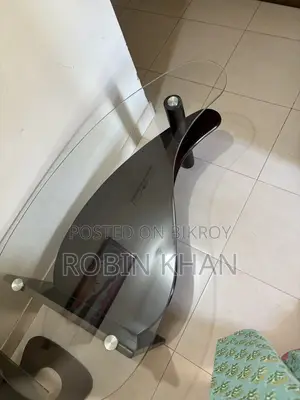 Tea Table (Glass Side Table) Oval Shape