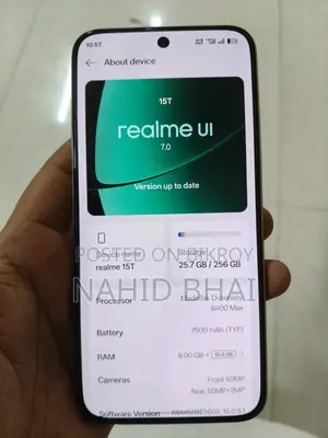 Realme 15T 256 GB Gold