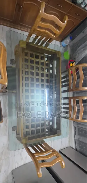 অরিজিনাল সেগুন ডাইনিং টেবিল