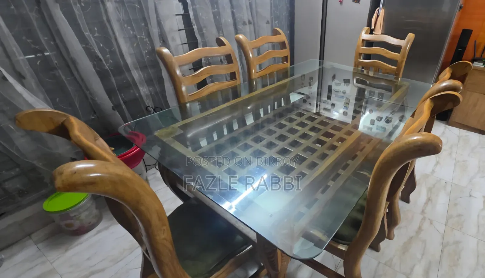 অরিজিনাল সেগুন ডাইনিং টেবিল