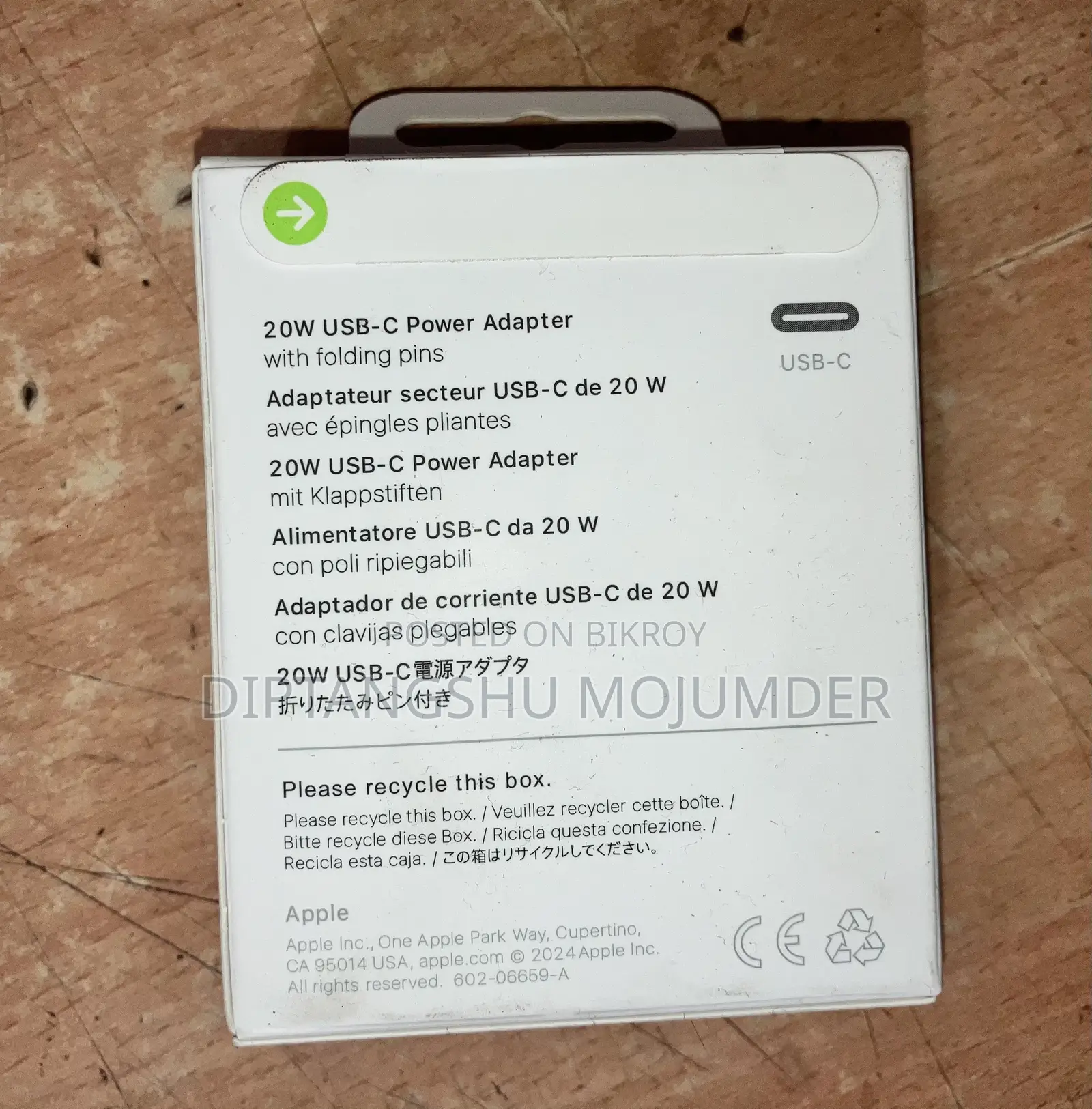 Brand New Apple (USB-C 20W) Power Adapter