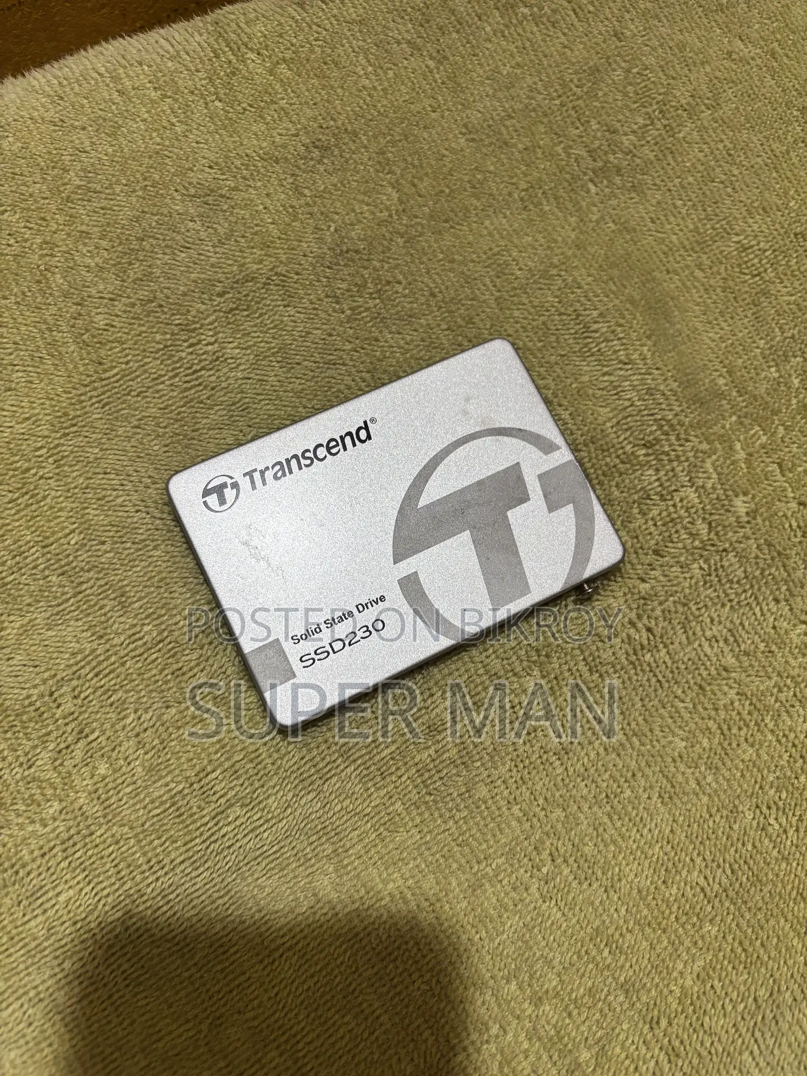Original Transcend 256GB SSD will be sold.
