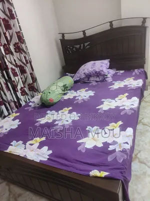 মালয়েশিয়ান কাঠের তৈরি ৫/৭ খাট