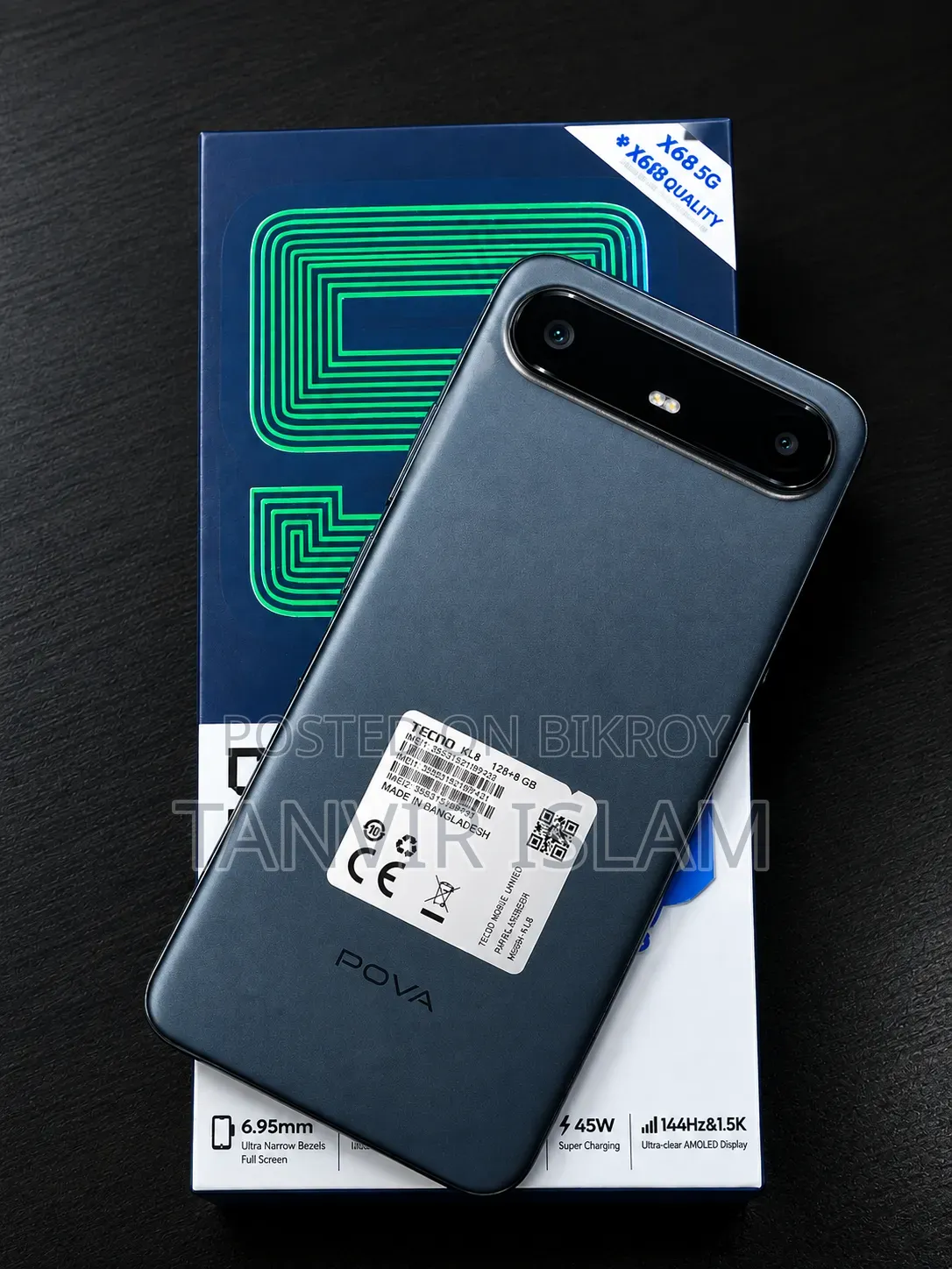 Tecno Pova Slim 5G 256 GB Black