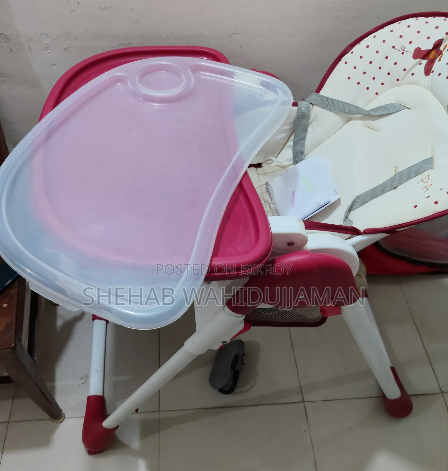 Baby Feeding High Chair With Tray