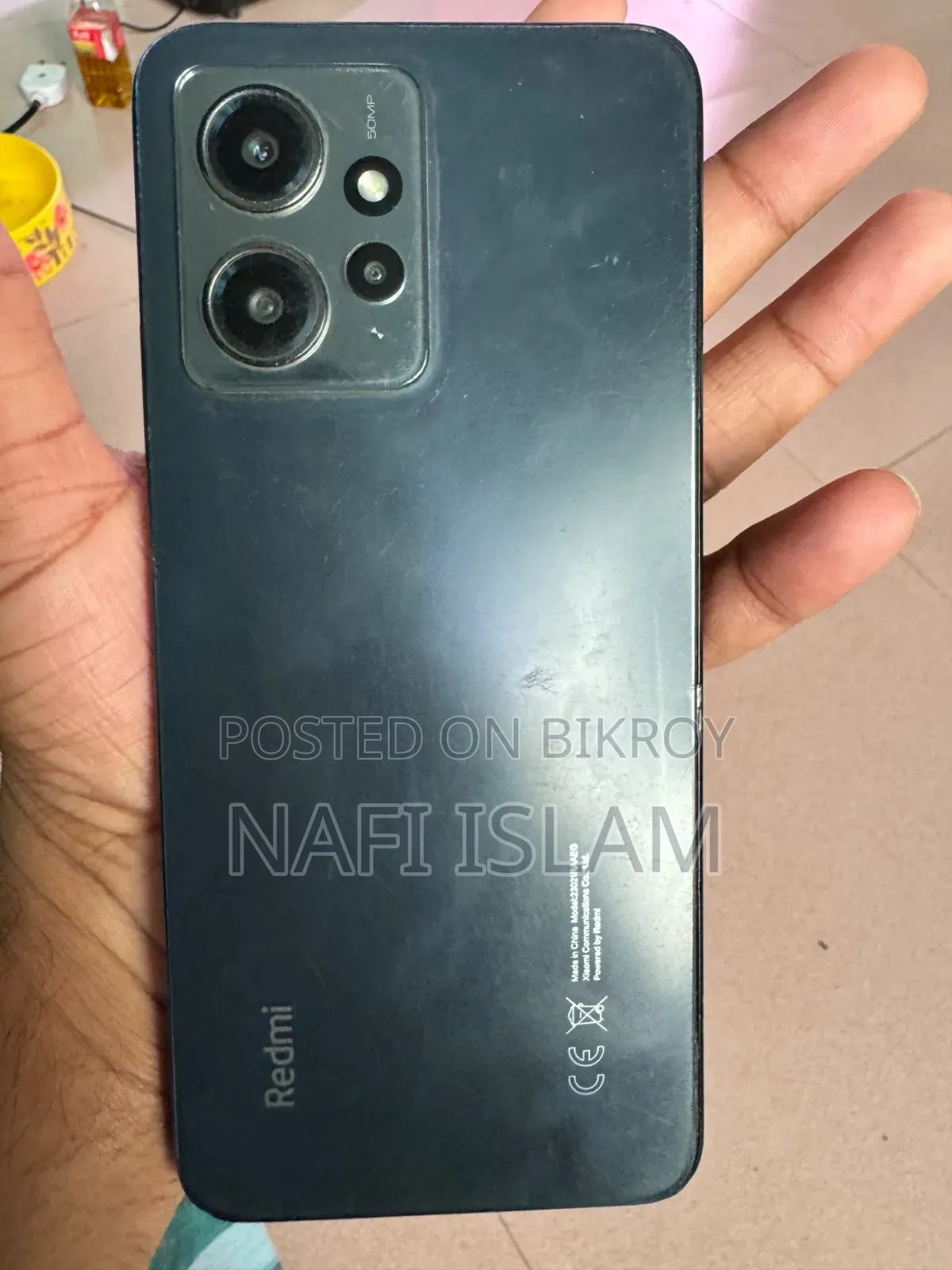 শাওমি রেডমি নোট ১২ ১২৮ জিবি কালো