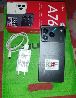 জেডটিই ব্লেড এ৭৬ ৫জি ১২৮ জিবি ব্ল্যাক