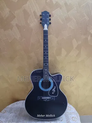 Black Acoustic Guitar | 6 String | Used | মাত্র ২০০০ টাকা