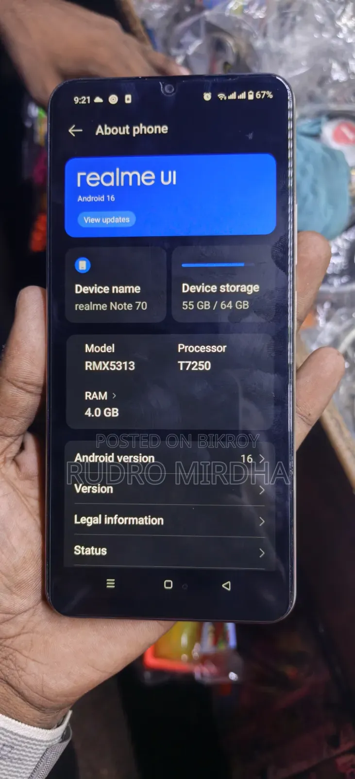 Realme C71 64 GB Yellow
