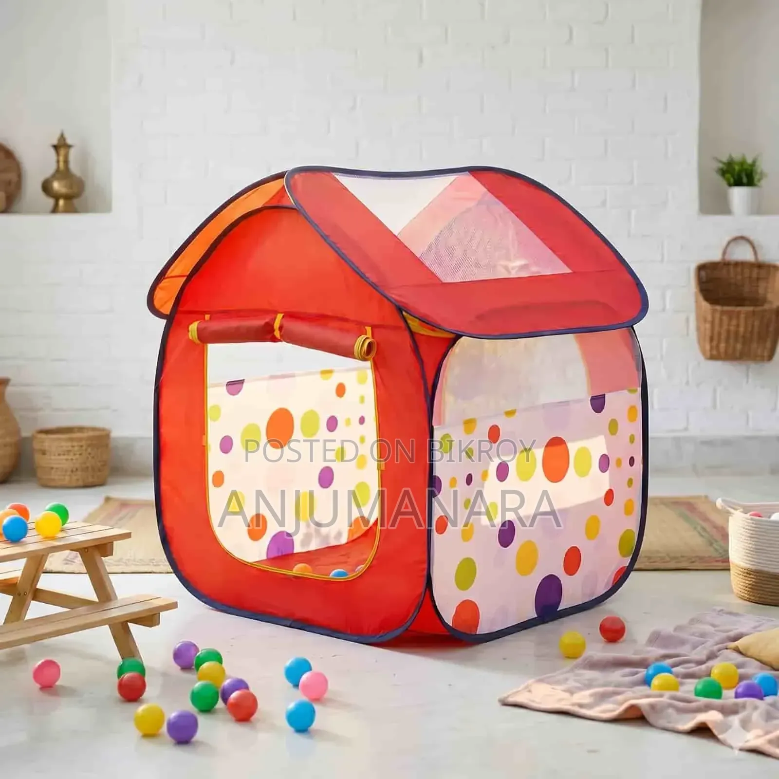 Kureghor Kids Tent House – 100 Balls Free