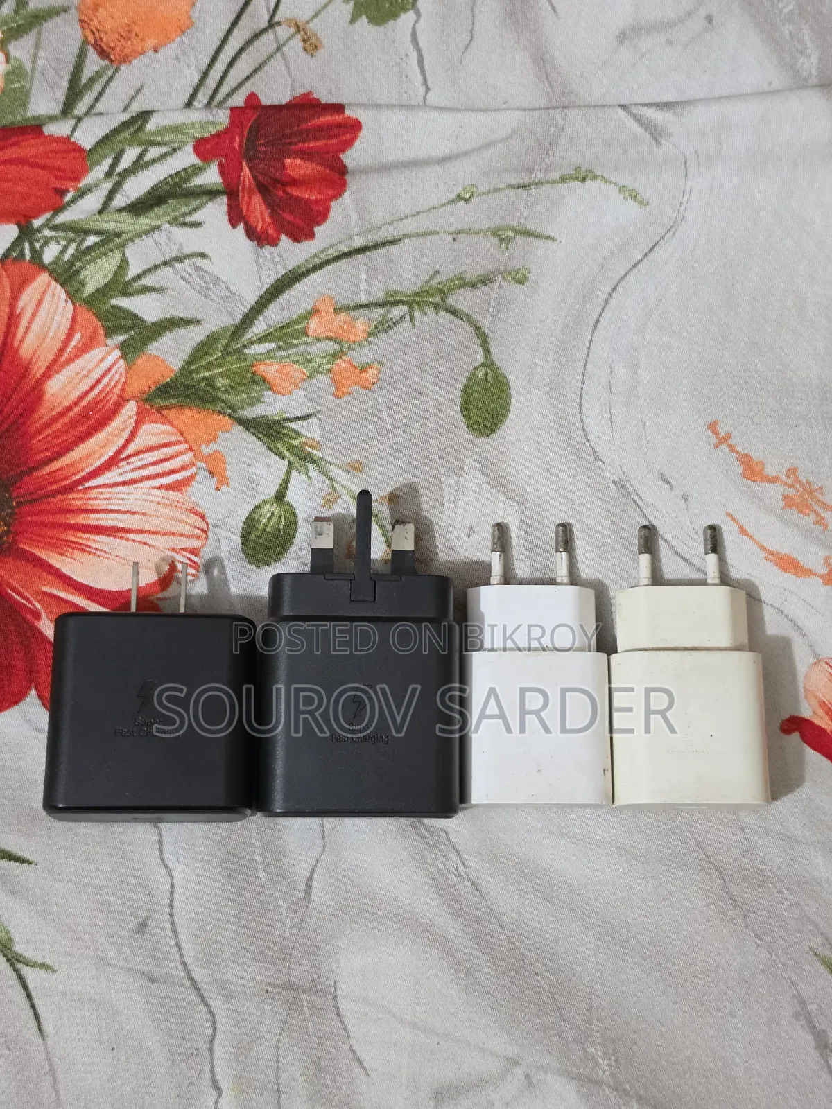 স্যামসাং অরিজিনাল চার্জার ১৫,২৫,৪৫ ওয়াট।