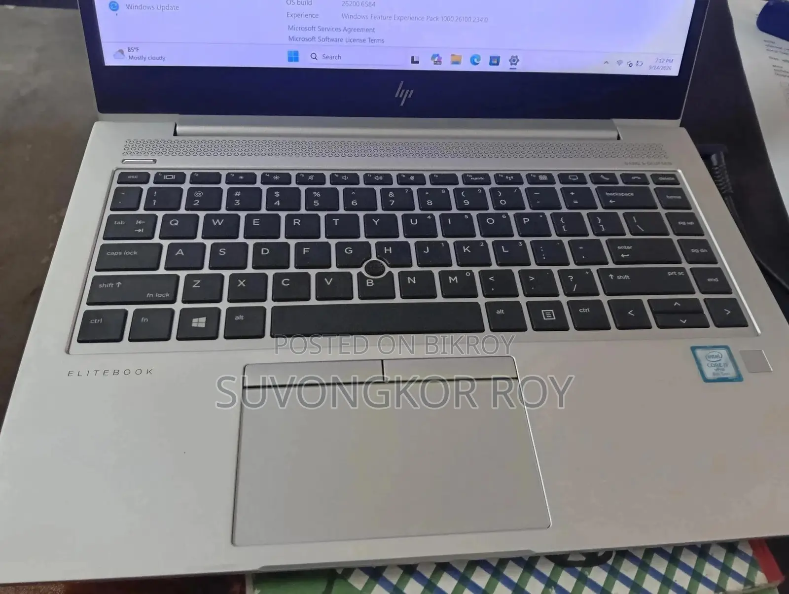 Laptop HP EliteBook 840 G6 8GB Intel Core i7 SSD 256GB