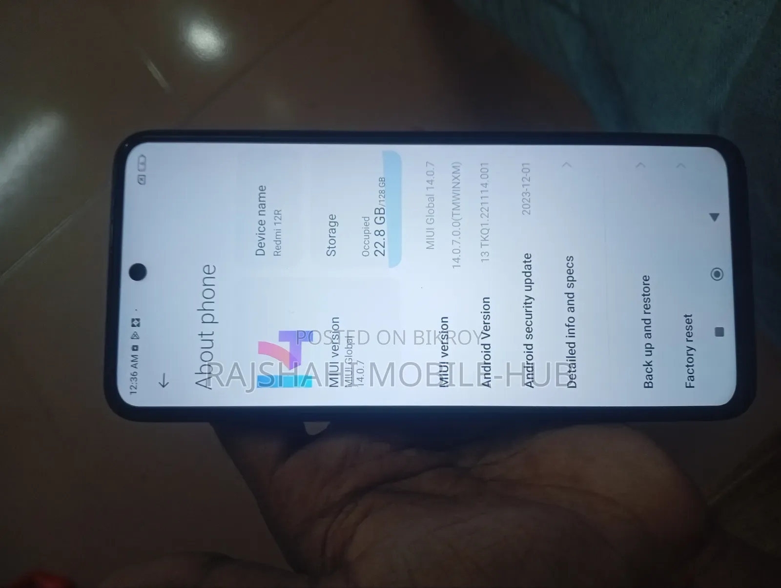 New Xiaomi Redmi Note 12R 128 GB Black