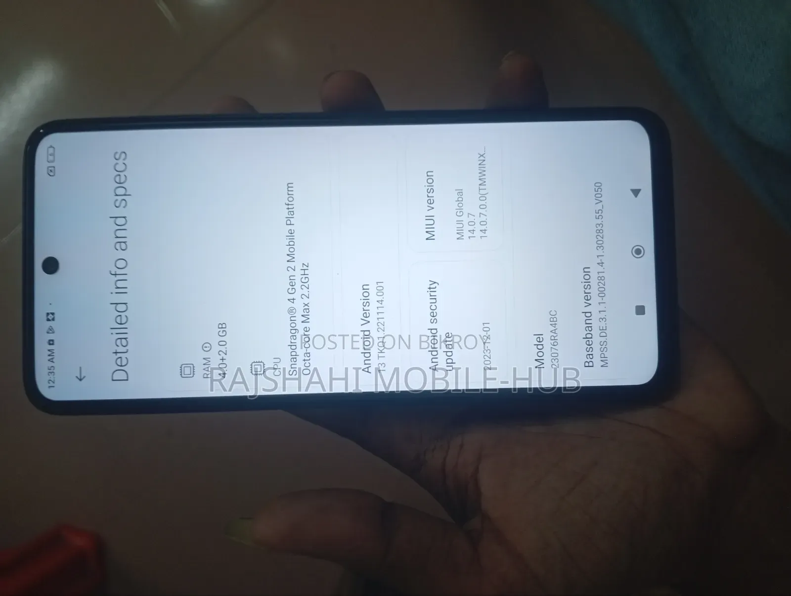 New Xiaomi Redmi Note 12R 128 GB Black
