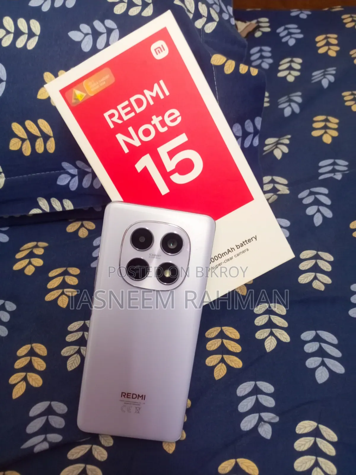 New Xiaomi Redmi Note 15 128 GB Purple