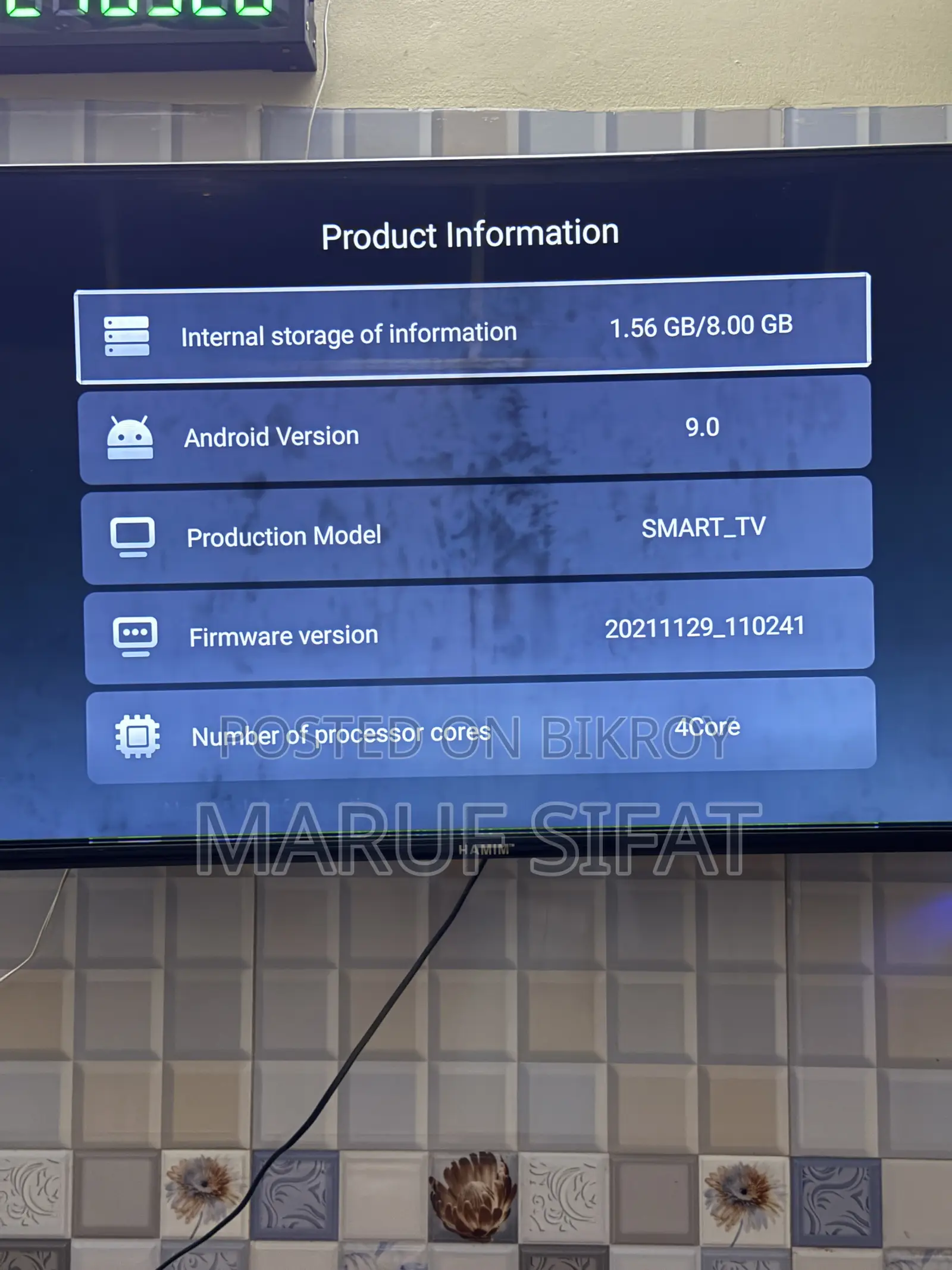 Hamim 43 Inch Smart Android TV (Full Fresh)