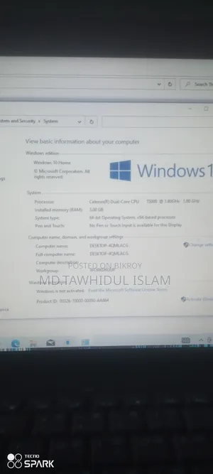Laptop HP Compaq TC4400 3GB Intel Core 2 Duo SSD 128GB