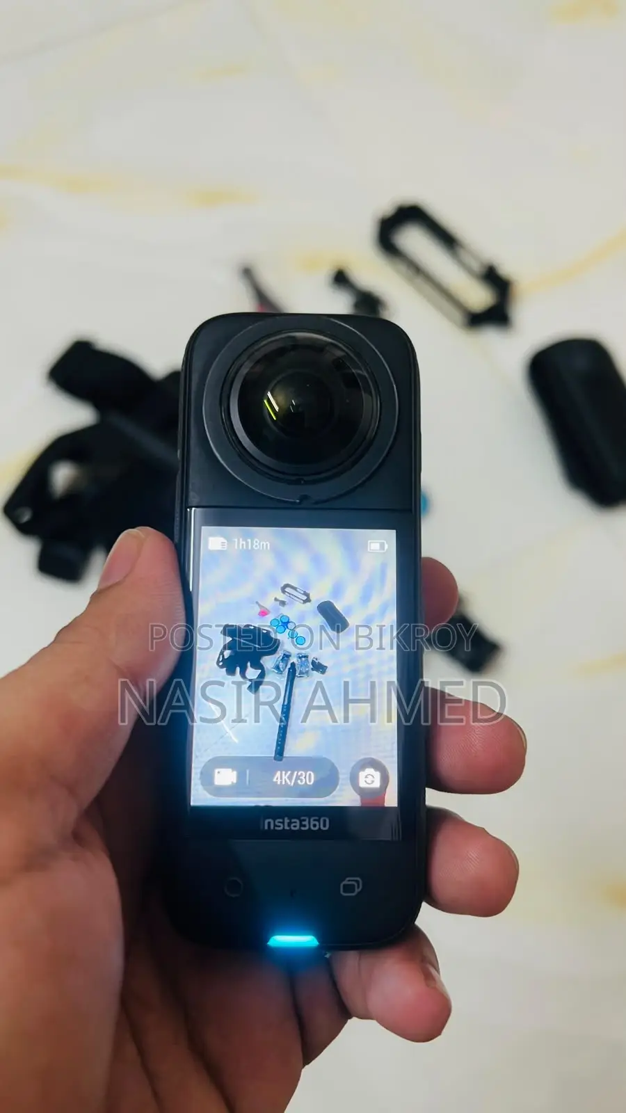 Insta360 X3 360° অ্যাকশন ক্যামেরা – সম্পূর্ণ অ্যাক্সেসরিজ প্যাকেজ