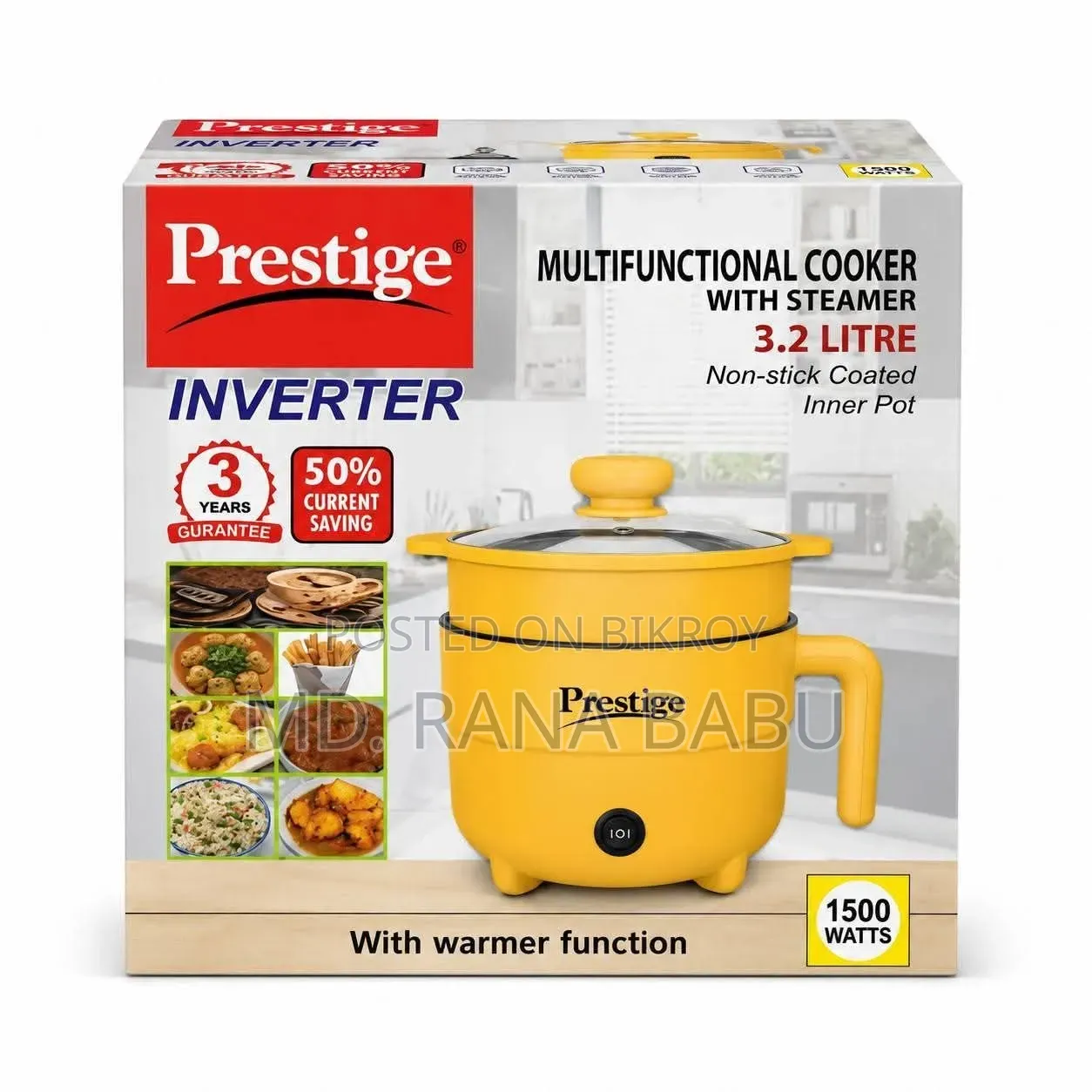 Prestige Mukti Multifunctional Cooker With Steamer/Rice Cooker 3.2L