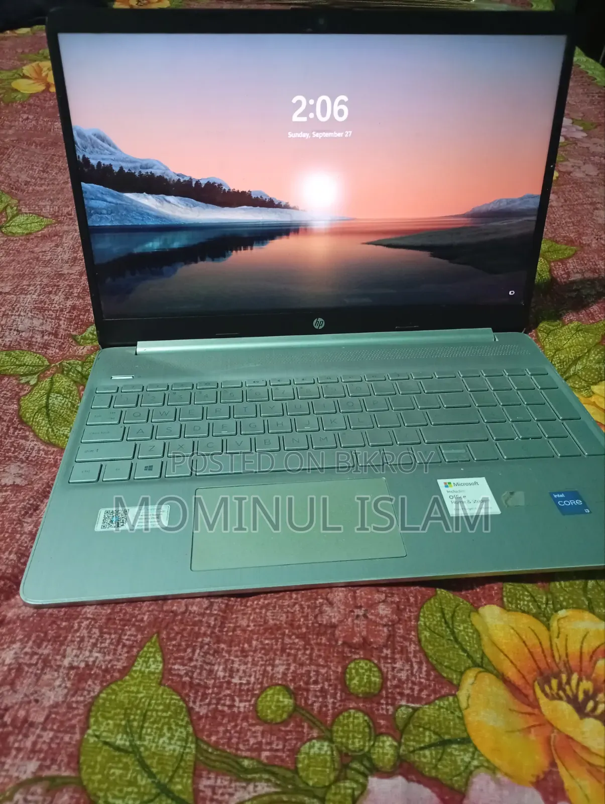 Laptop HP 15s 8GB Intel Core i3 SSD 512GB