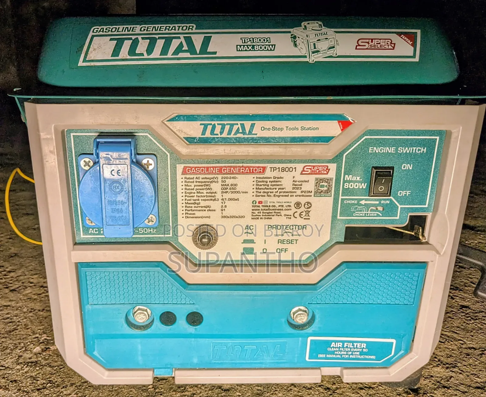 Total 800 Watt Portable Generator