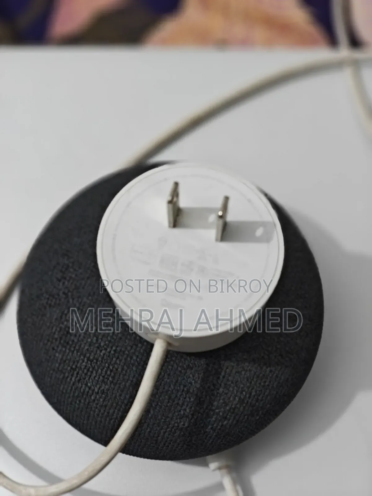 Google Nest Mini 2nd Gen | Black | Original Adapter | Used