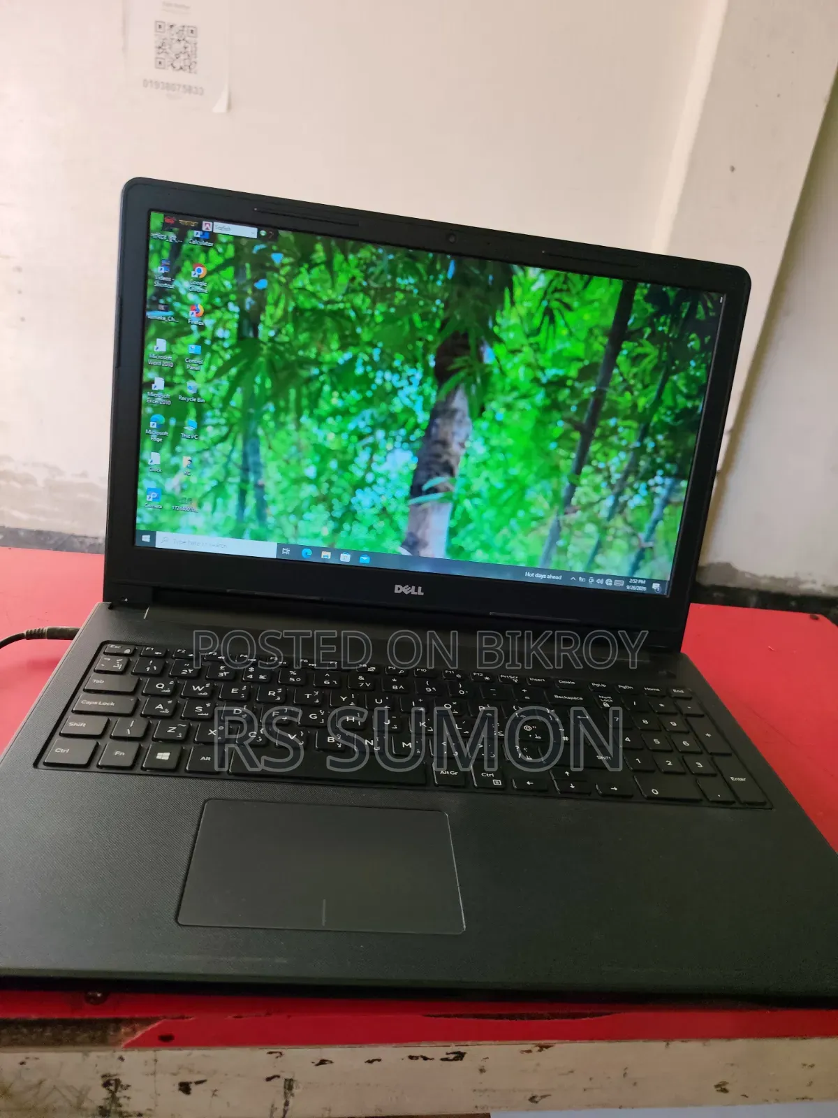 ল্যাপটপ ডেল Inspiron ১৫ ৪জিবি এসএসডি ১২৮জিবি