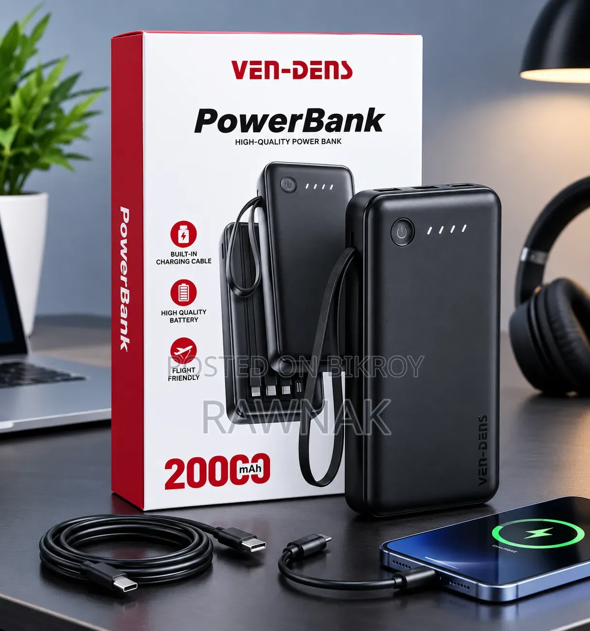 Ven Dens 20,000 mAh Premium Power Bank