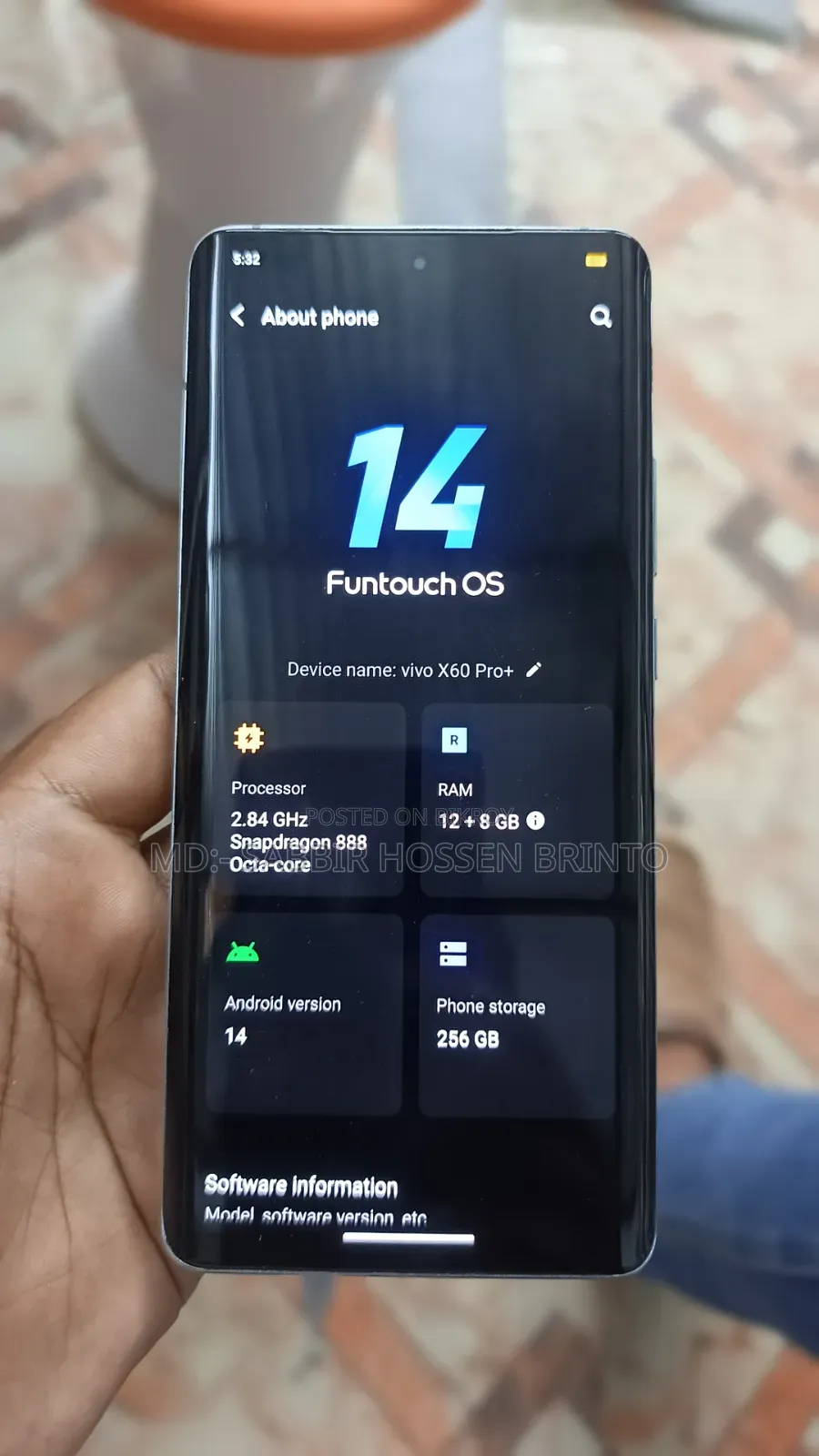 Vivo X60 Pro+ 5G 256 GB Black