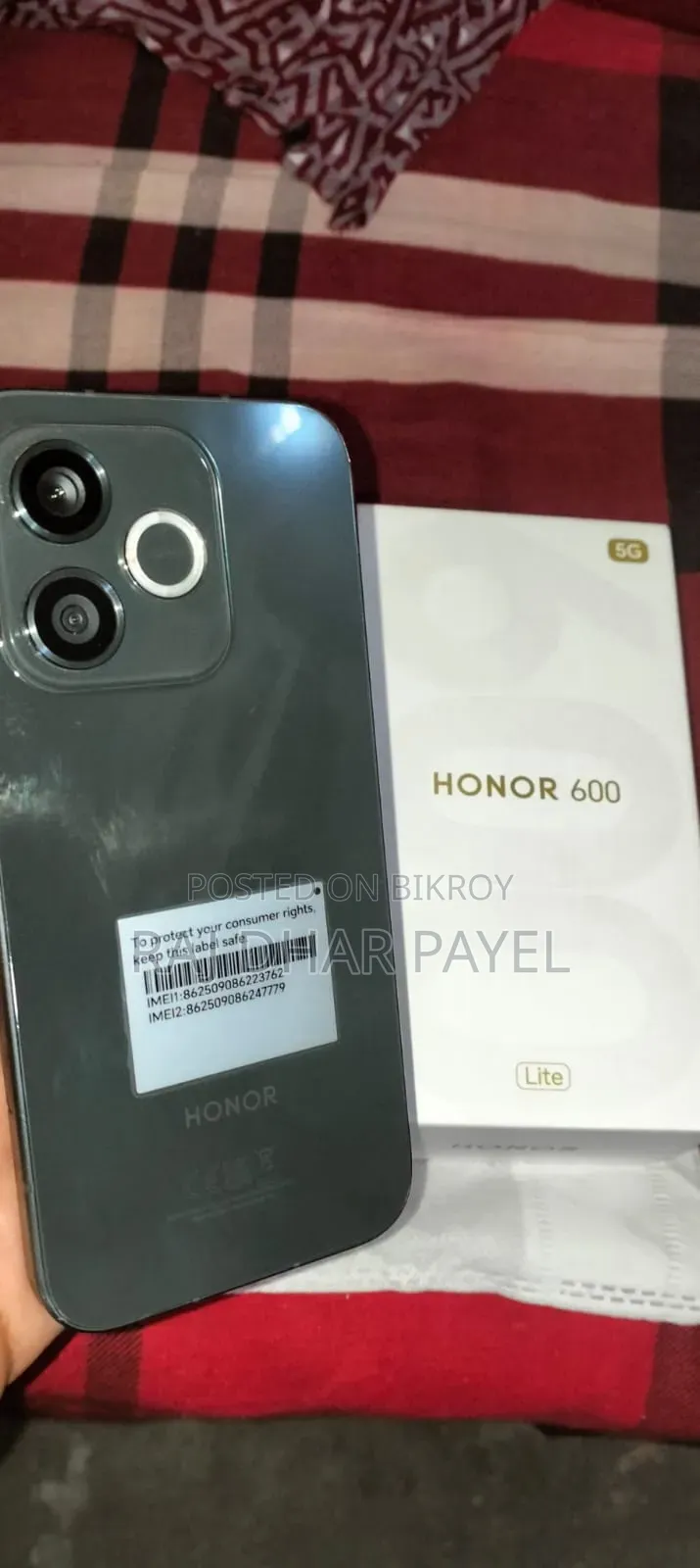 Honor 600 Lite 256 GB Black