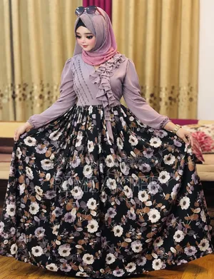 Premium Floral Print Long Gown - Brand New