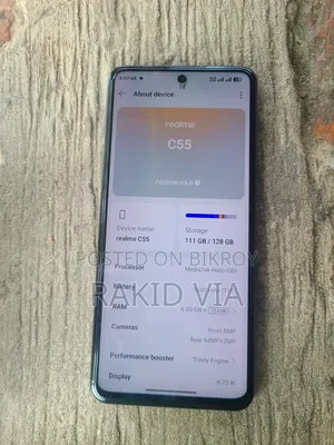 রিয়েলমি সি৫৫ ১২৮ জিবি ব্ল্যাক