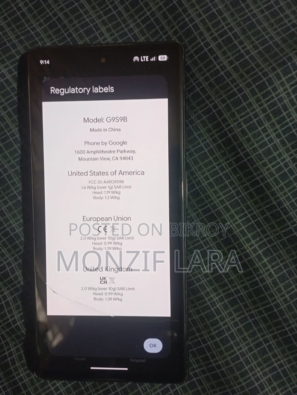 Google Pixel 6 128 GB Black