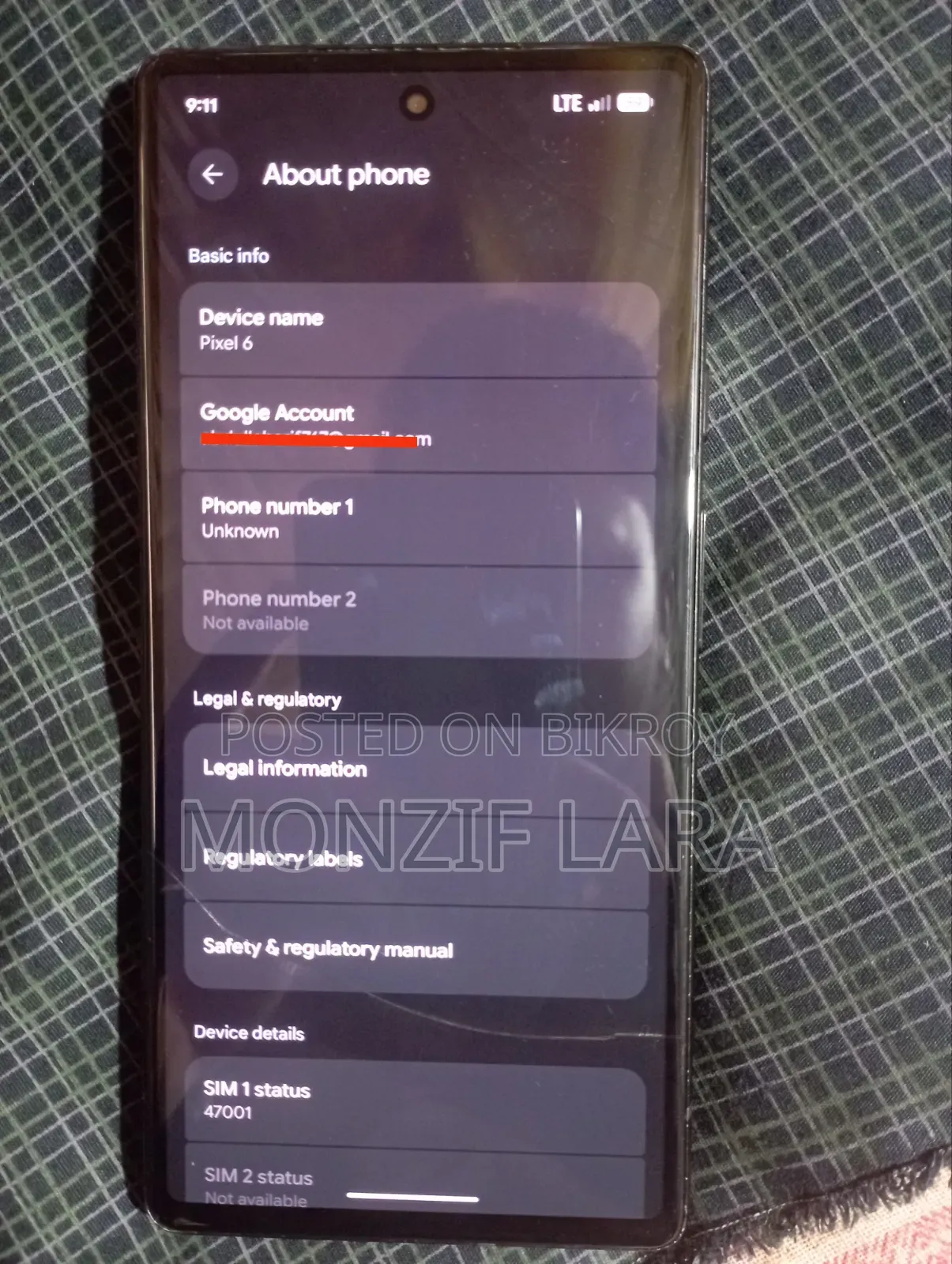 Google Pixel 6 128 GB Black