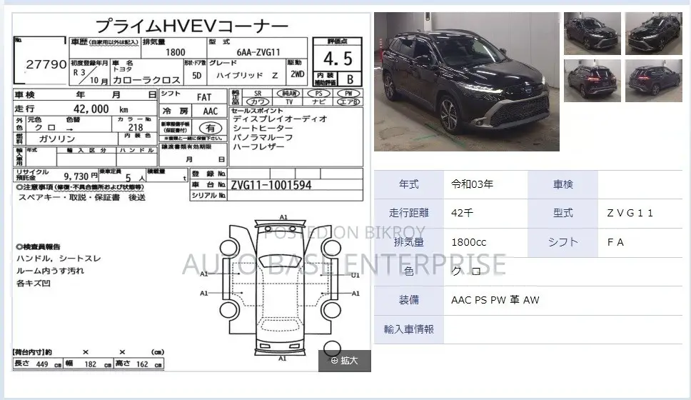 Toyota Corolla Cross 1.8 Hybrid FWD 2021 Black