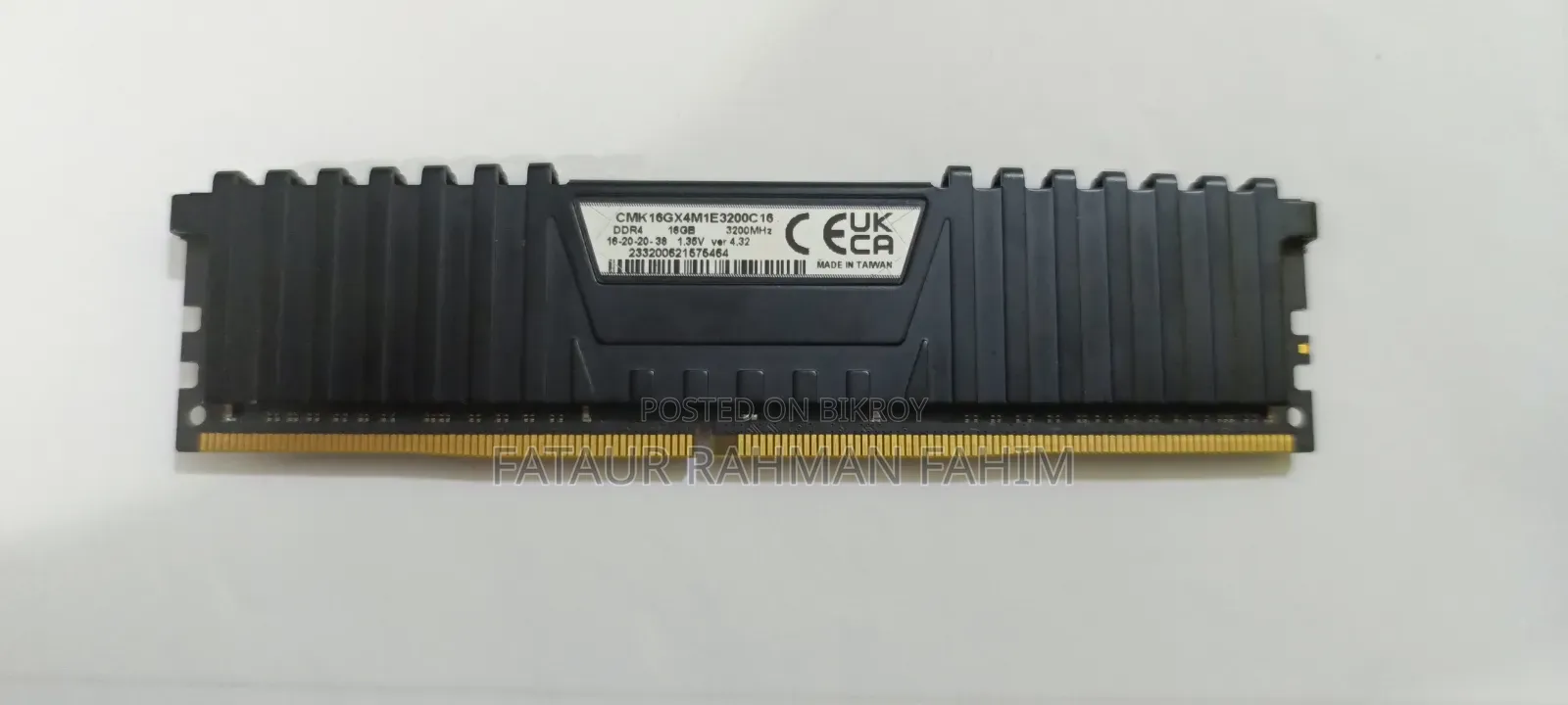 Ram Corsair Vengeance 16gb Ddr4 3200 MHZ