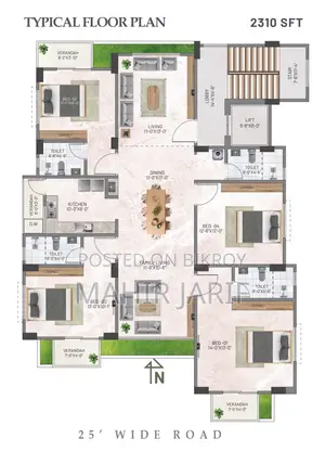 4 Bedroom Apartment in The Spire, Basundhara for sale