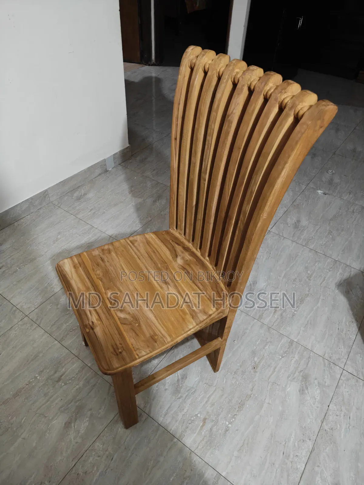 Premium Wooden 6-Chair Dining Table Set (with Glass)