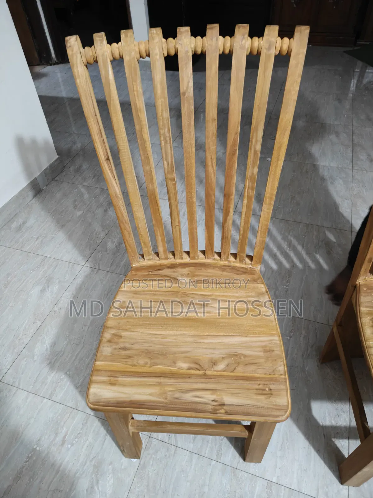 Premium Wooden 6-Chair Dining Table Set (with Glass)