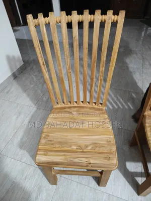 Premium Wooden 6-Chair Dining Table Set (with Glass)