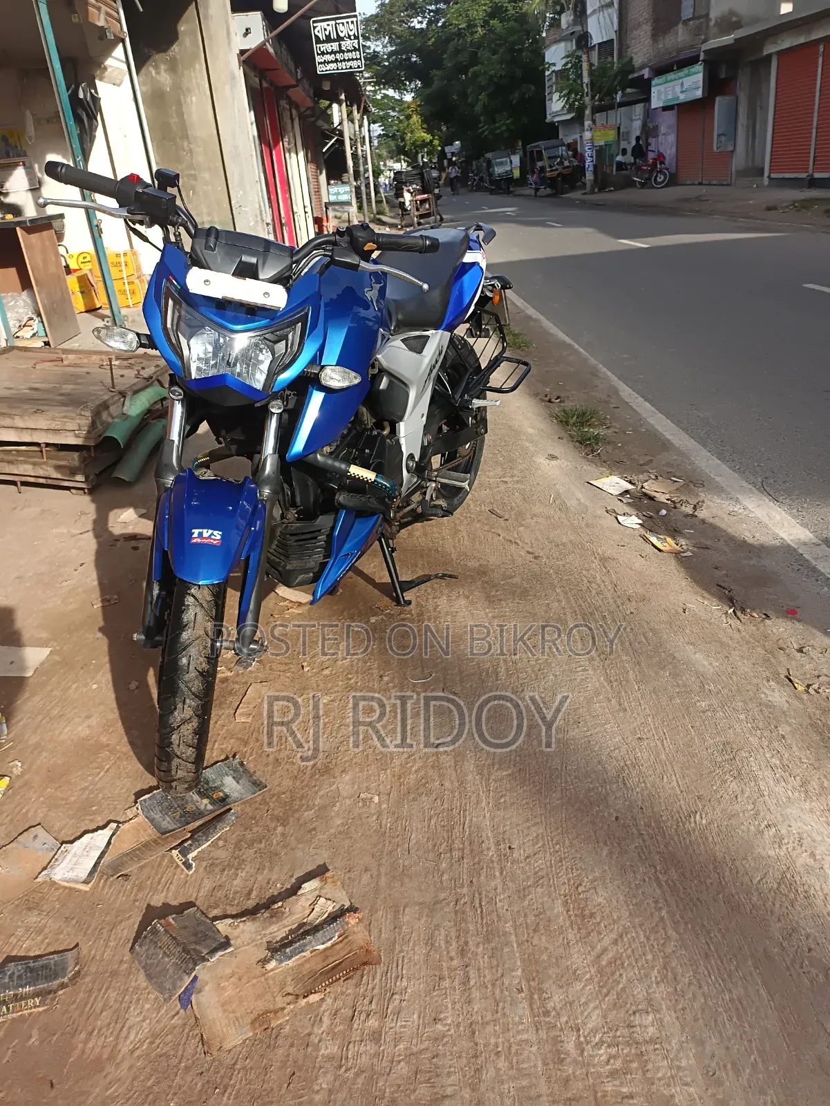 TVS Apache RTR 160 4V 2019 Blue