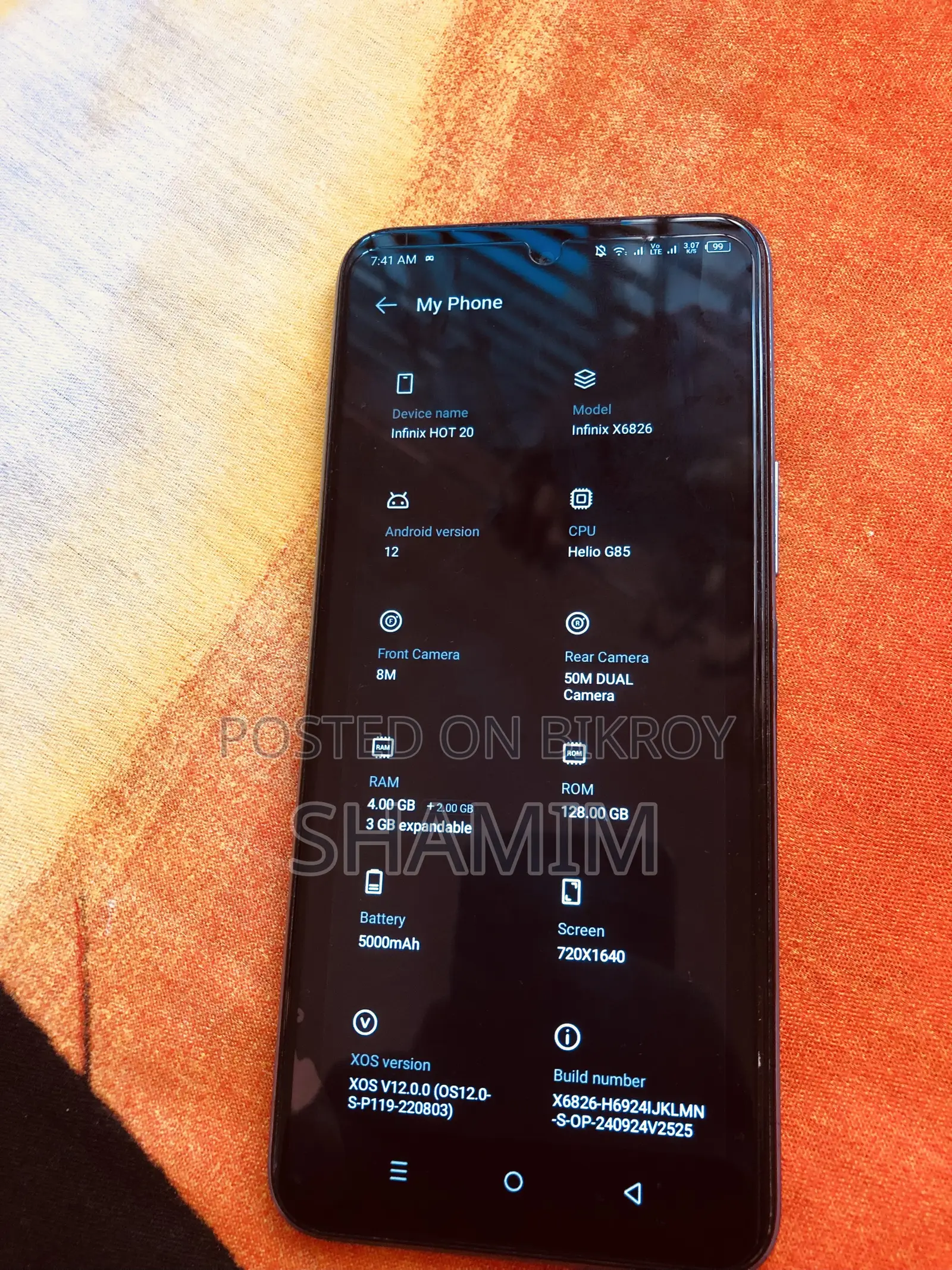 Infinix Hot 20 128 GB Blue