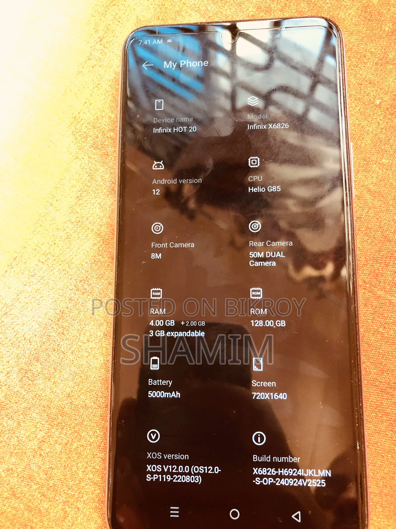 Infinix Hot 20 128 GB Blue