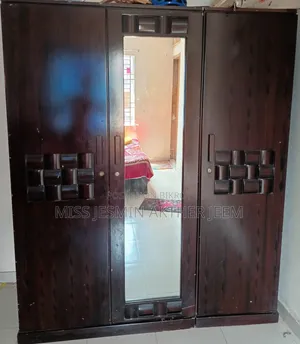 3-Door Modern Design Wooden Almirah (Canadian Processed Wood)