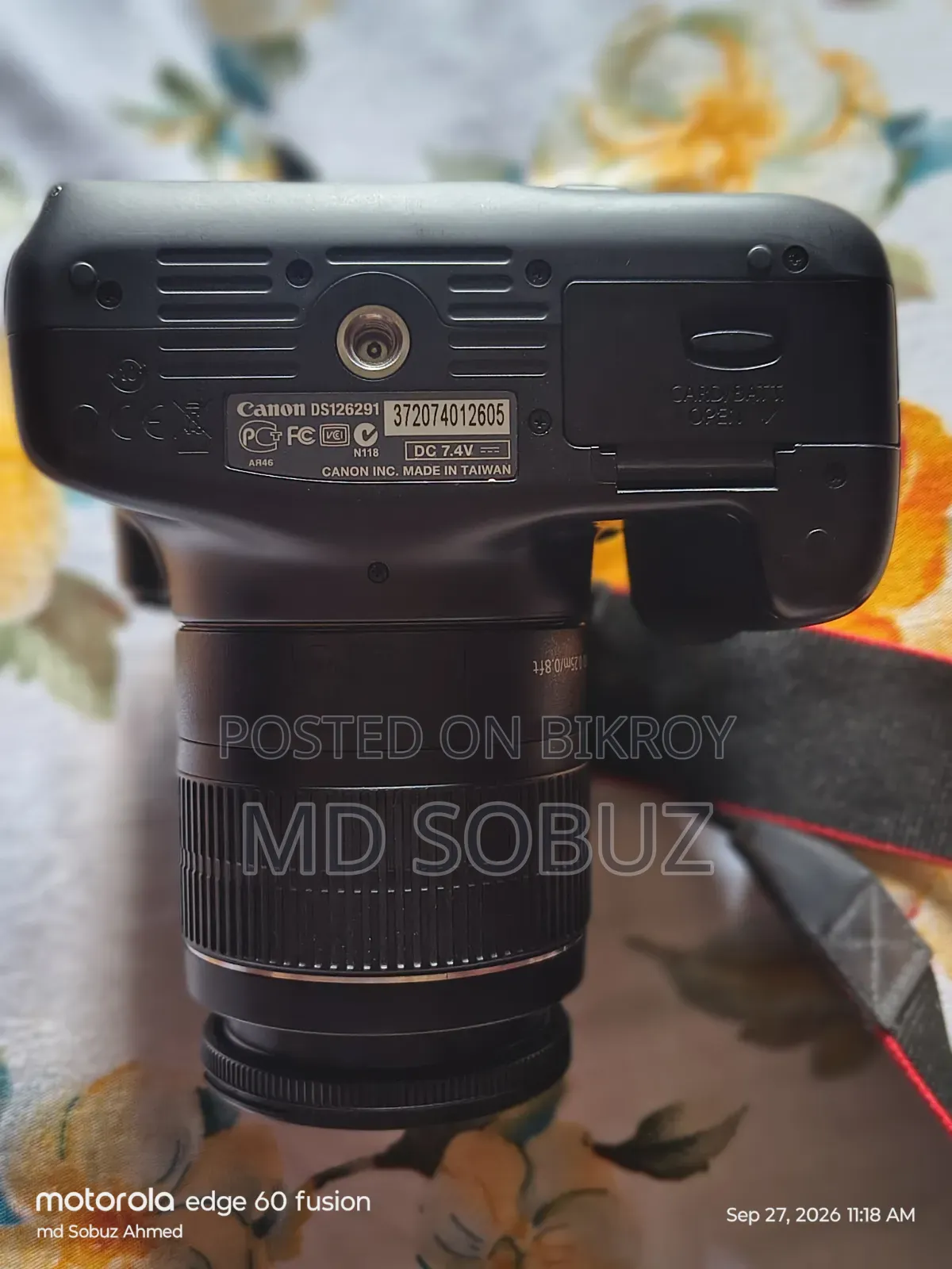 Canon EOS 1100D DSLR Camera + 18-55mm Lens