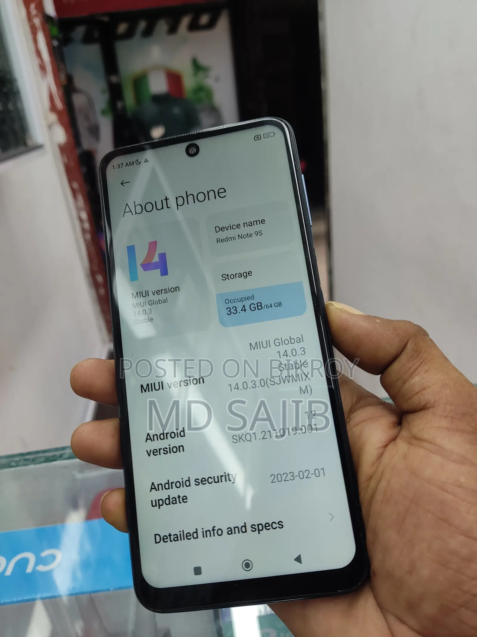 Xiaomi Redmi Note 9S 64 GB Blue