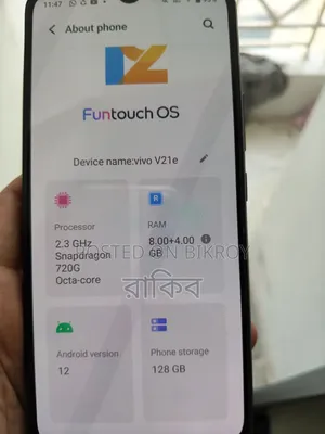 Vivo V21 128 GB Silver
