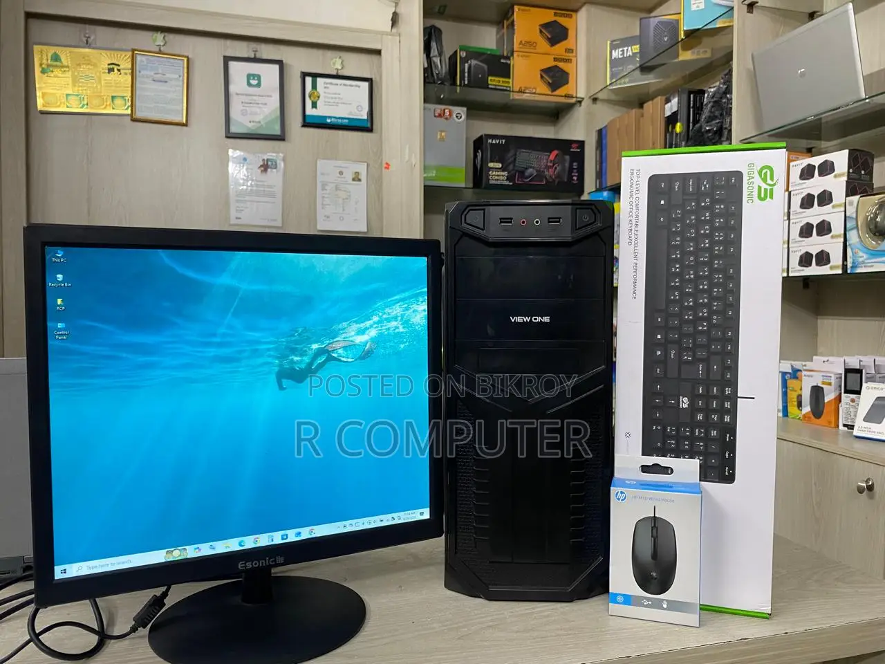 Desktop Computer Gigabyte 8GB Intel Core i3 SSD 128GB