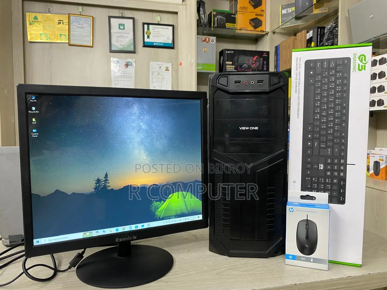 Desktop Computer Gigabyte 8GB Intel Core i3 SSD 128GB